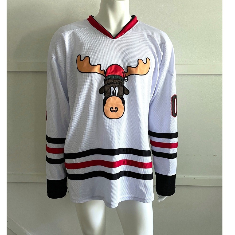 National Lampoon Christmas Vacation Griswold 00 Hockey Jersey White XL
